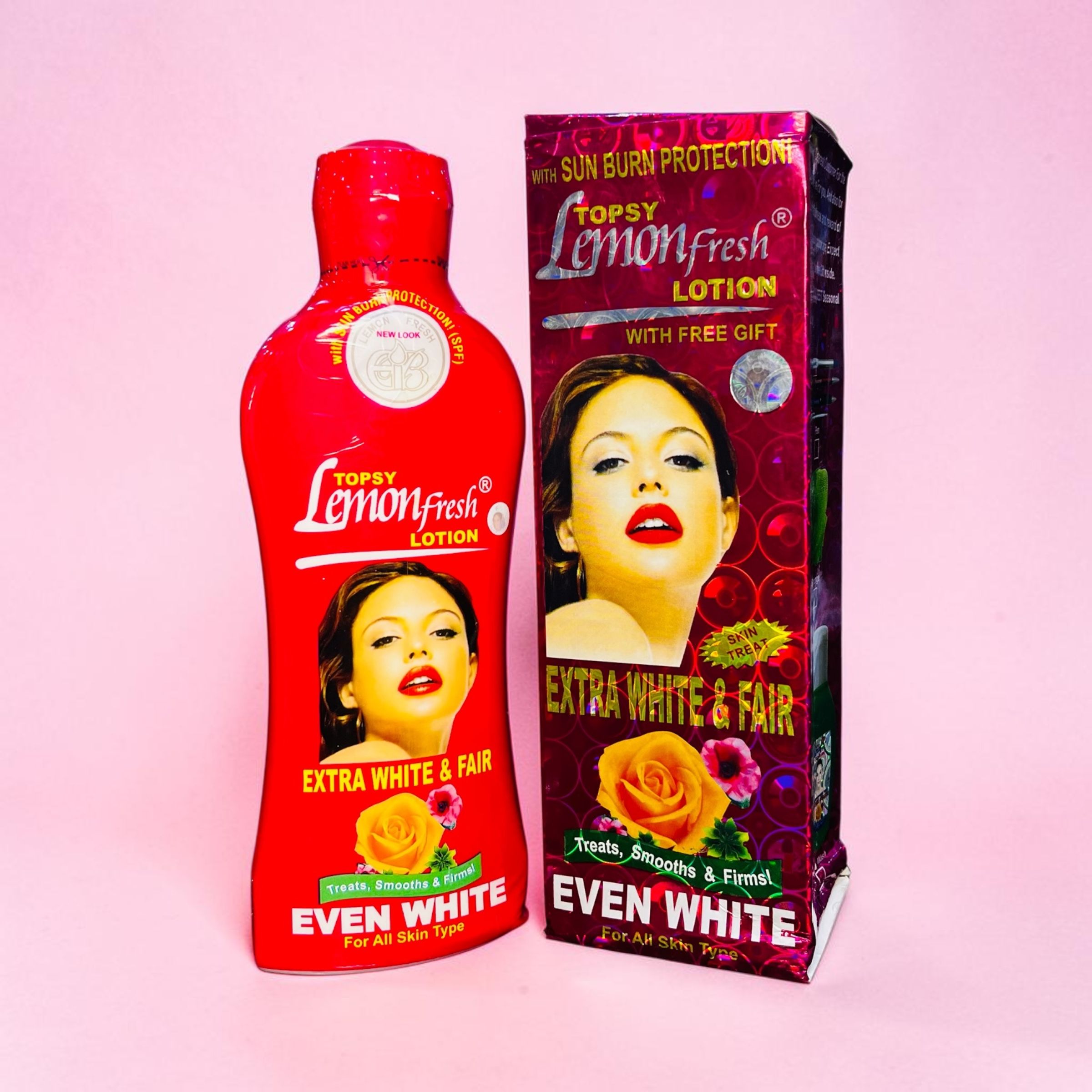 LEMON FRESH EVEN WHITE LOTION (RED) 300ML